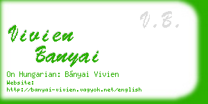 vivien banyai business card